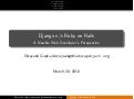  Ruby on Rails versus Django - A newbie Web Developer's Perspective -Shreyank Gupta