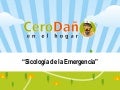 Sicología de la Emergencia