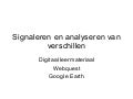Signaleren En Analyseren Van Verschillen Les 3