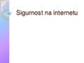 Sigurnost na internetu