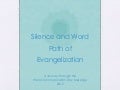 Silence and the Word
