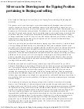 Silver can be_drawing_near_the_tipping_position_pertaining_to_buying_and_selling