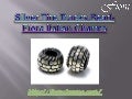 Silver tire tracks bead  fiora italian charms