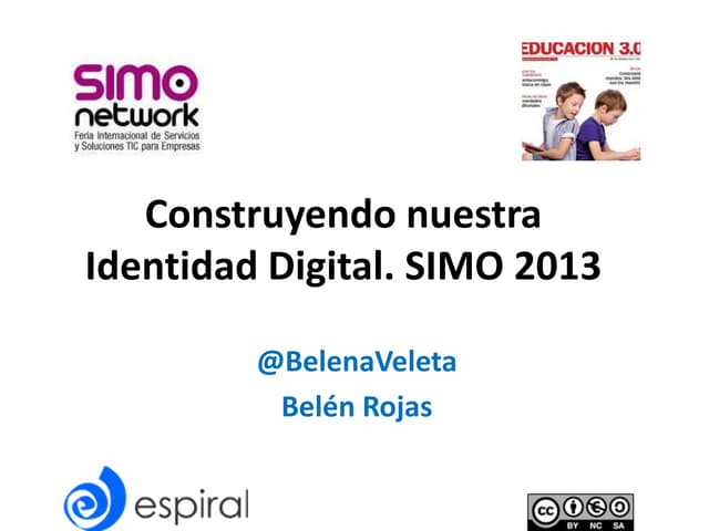 Taller Identidad Digital. SIMO-2013