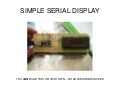 Simple Serial Display