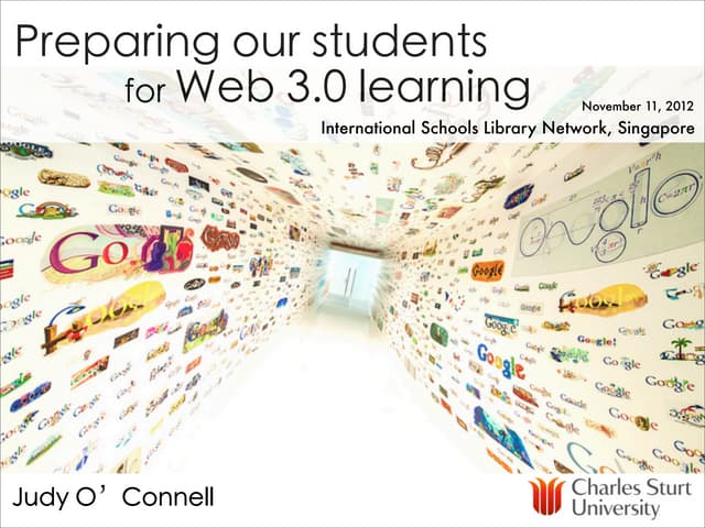 Preparing our students for Web 3.0 ...