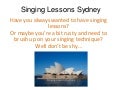 Singing Lessons Sydney - Singing Lessons in Sydney