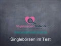 Unser Singleboersen Test