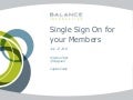 Single Sign On for Your Members