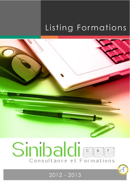 Sinibaldi C&F - Catalogue de formations