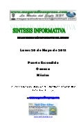 Sintesis informativa 20 05 2013