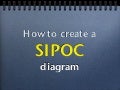How to create a SIPOC diagram