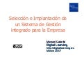 Selección e Implantación de un Sistema de Gestión Integrado