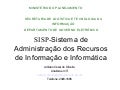 SISP - Sistema de Administração dos Recursos de Informação e Informática