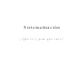 SistematizacióN Para Dummies