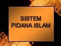 Sistem pidana islam