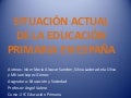 Situación actual de la educación primaria en españa