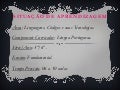 Situação de aprendizagem