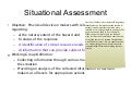 Situational Awareness Workgroup Input