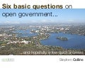 Six basic questions on open government