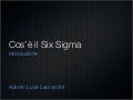 Introduzione al Six sigma