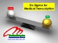 Six sigma for medical transcription
