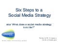 Six Steps to a Social Media Strategy
