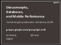 Skeuomorphs, Databases, and Mobile Performance