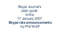 Skype Journal's guide to Skype's new rate announcements