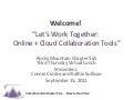 Let&rsquo;s Work Together: Online & Cloud Collaboration Tools