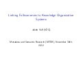 Linking Folksonomies to Knowledge Organization Systems