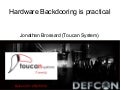 [Defcon] Hardware backdooring is practical