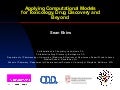 Talk at Yale University April 26th 2011: Applying Computational Modelsfor Toxicology, Drug Discovery and Beyond 