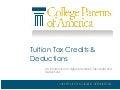 Higher Education Tax Credits and Deductions
