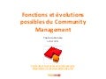 Fonctions et évolutions possibles du Community Management