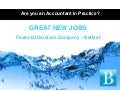 Accountancy Jobs in Financial Services Belfast