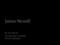 Portfolio Presentation | Jaime Newell