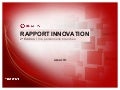 RAPPORT INNOVATION