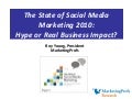 State of Social Media Marketing 2010:  Hype or Real Business Impact?