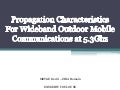 Propagation Characteritics for Wideband Outdoor Mobile Communications at 3.5Ghz