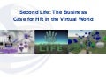Second Life: The Business Case for HR