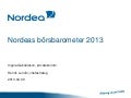 Nordeas börsbarometer 2013