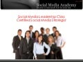 Certified Social Media Strategist Program 2010