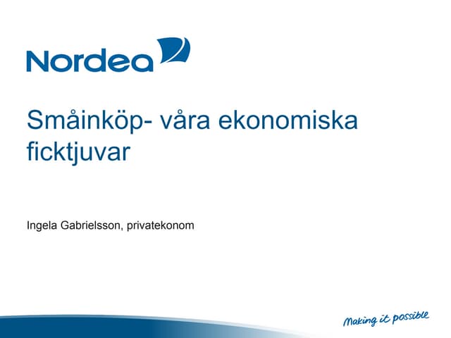 Smakop - vara ekonomiska ficktjuvar