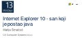 WinDays 13 - Internet Explorer 10 - san koji je postao java