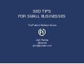 SEO Tips for Small Businesses