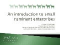 Intro to small ruminant enterprises
