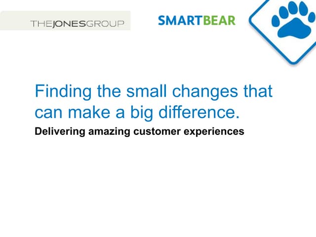 Smart bear & Jones Apparel - IRCE 2013 - Finding the small things that can make a big difference