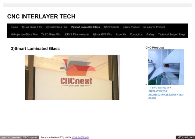Smart Laminated Glass