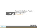 8 Hospitality Social Media Tips - SMAZ Feb 2011 - ethology, mike corak, content marketing, content strategy
